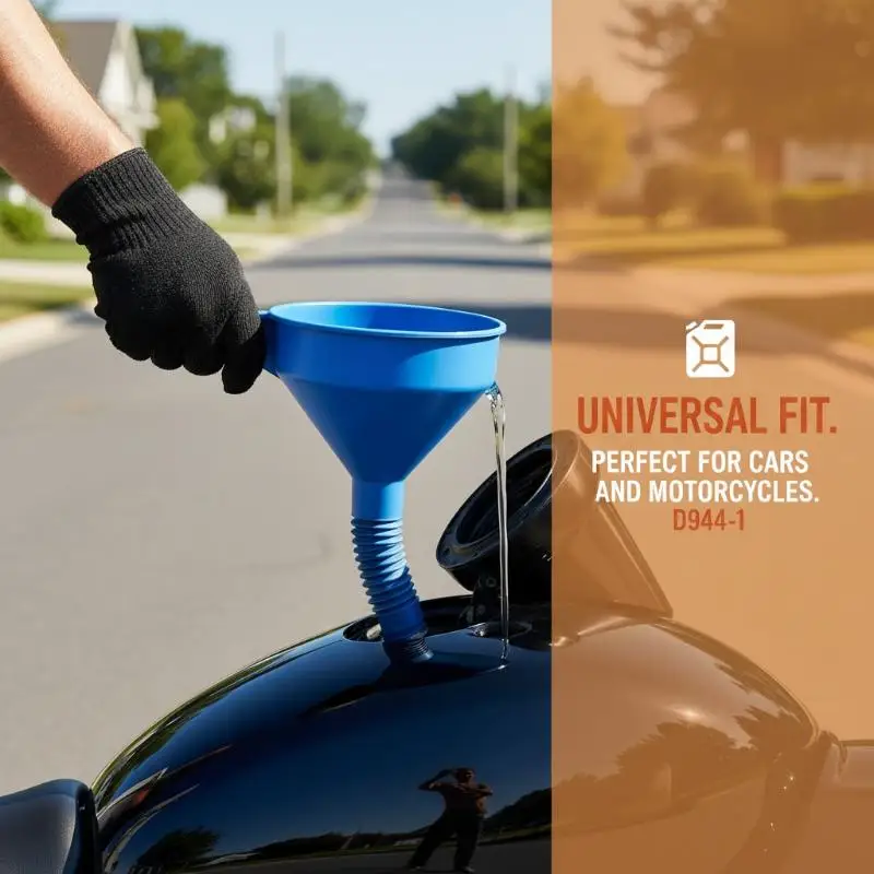 Refueling Funnel Long Mouth Funnels Car Repair Filling With Filter Motorcycle Refuel Gasoline Engine Oil Funnel Moto Car Tools