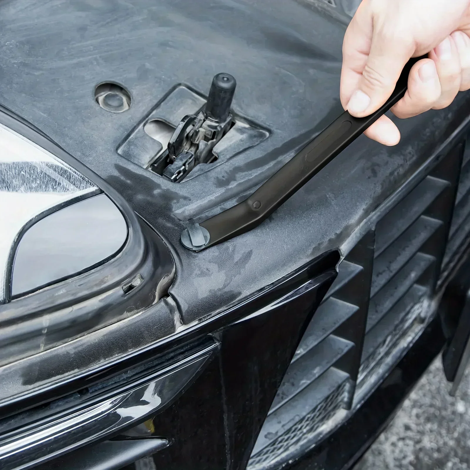 ユニバーサルトリム取り外しツールキット、傷のないプラスチック製プライツールキット-車両用インテリアドアパネルクリップファスナー取り外しセット