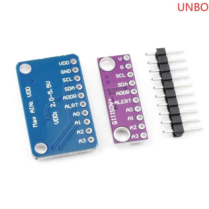 16 Bit I2C ADS1115 ADS1015 Module ADC 4 channel with Pro Gain Amplifier 2.0V to 5.5V