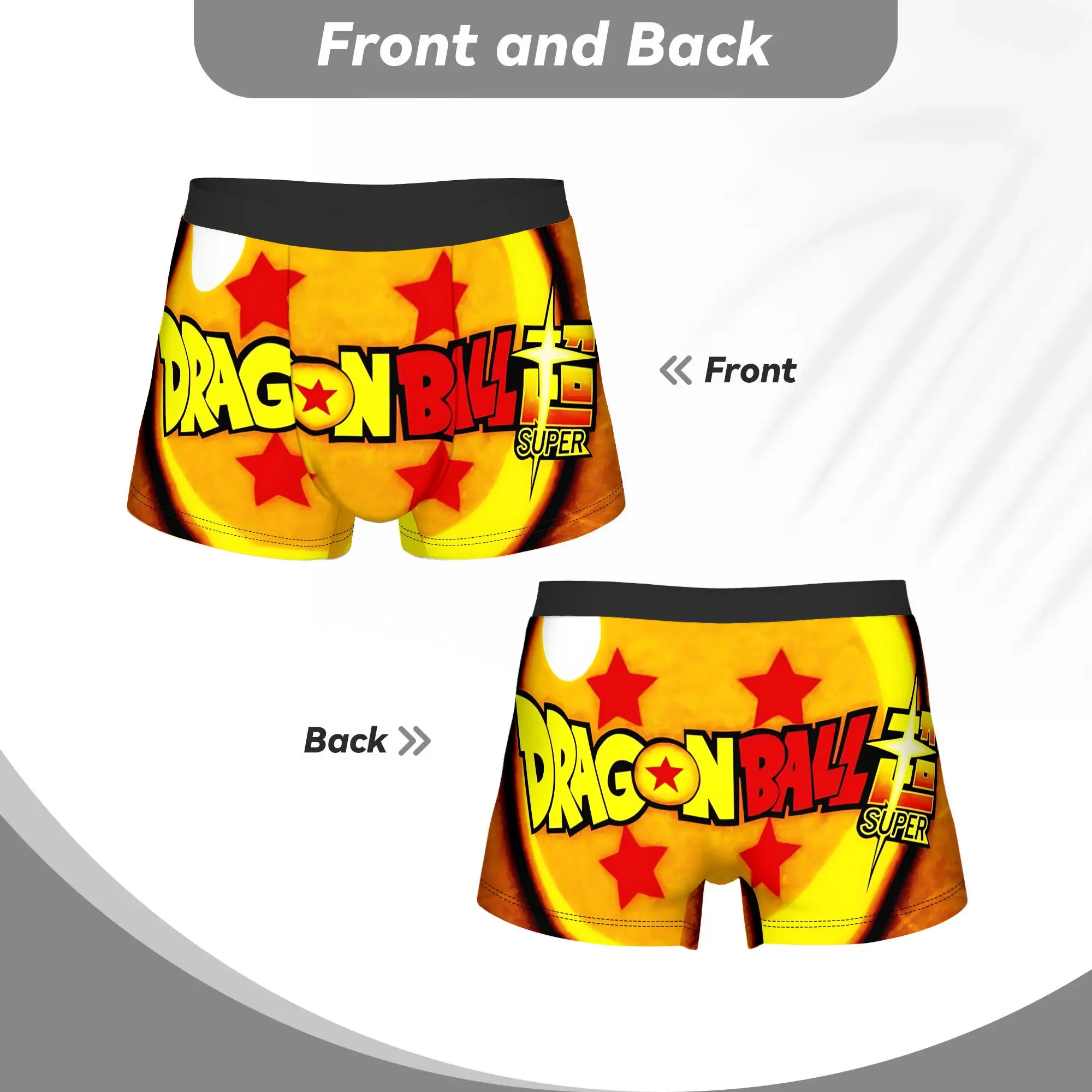 3Pcs Dragon Ball Z boxers Underpants Breathbale Panties Men's Underwear Comfortable Shorts Boxer Briefs 6