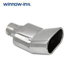 1Pcs Universal Square Exhaust Muffler Tip 2.48