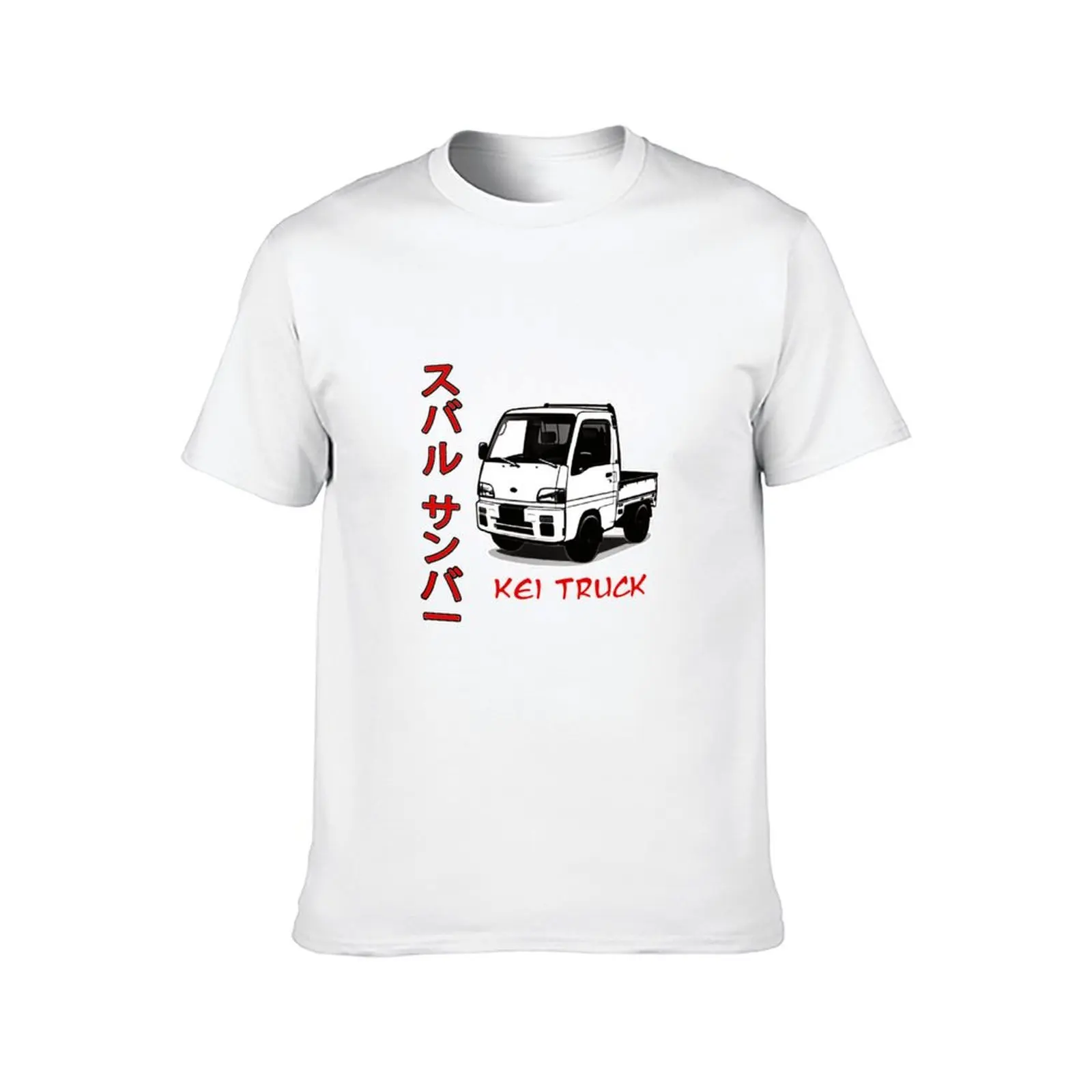 Kei Van Subaru Sambar, Tiny Japanese Truck Outline T-Shirt summer clothes aesthetic clothes blue archive vintage tshirts for men