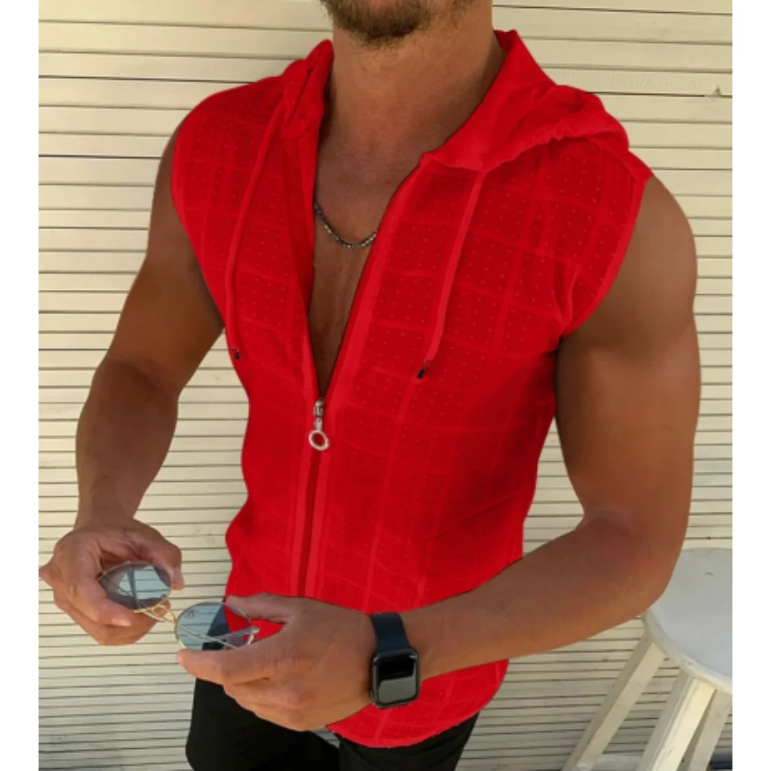 Summer men's gym vest fitness training clothes loose fit sleeveless shirt men's pure cotton vest