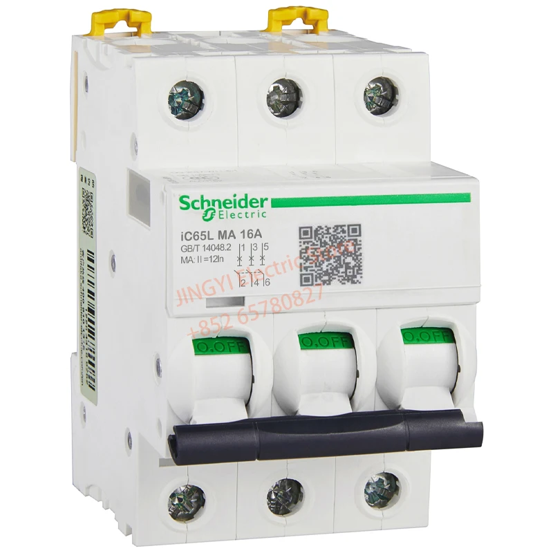Schneider iC65L MA Single magnetic miniature circuit breaker iC65L MA 3P 10A 16A MCB A9F81310 A9F81316 Air switch