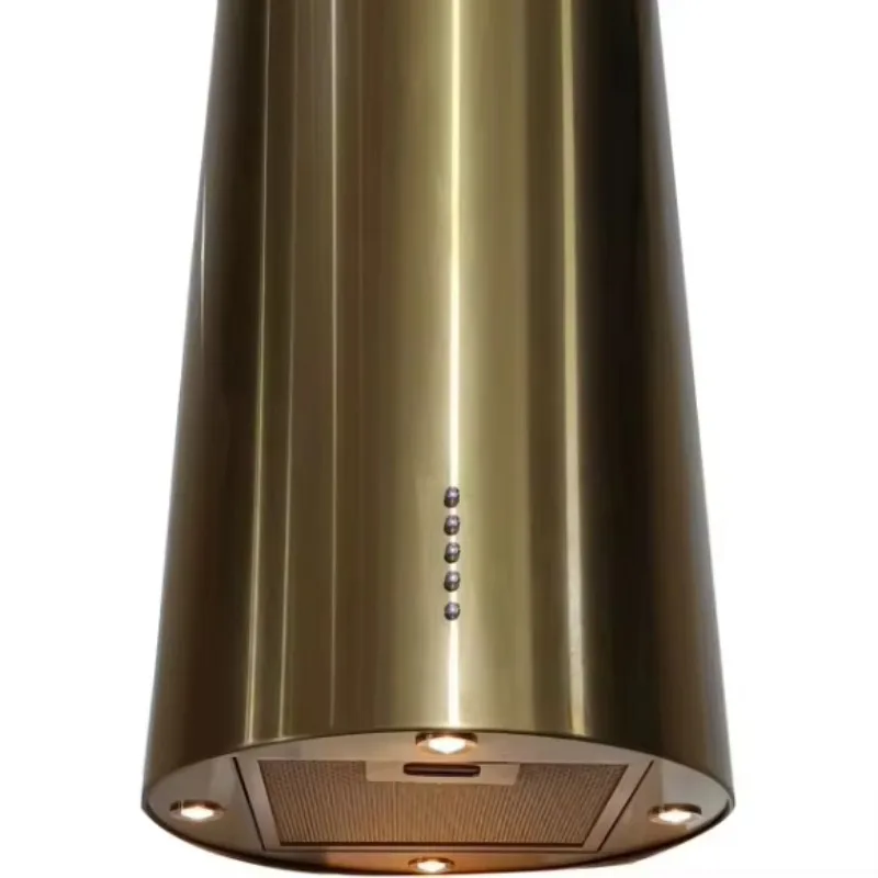 Ventilator Extractor 220 V Golden Cooker Range Hood Open Kitchen Hood Extracor Ceiling Ventilator Filters Smoke Exhaust