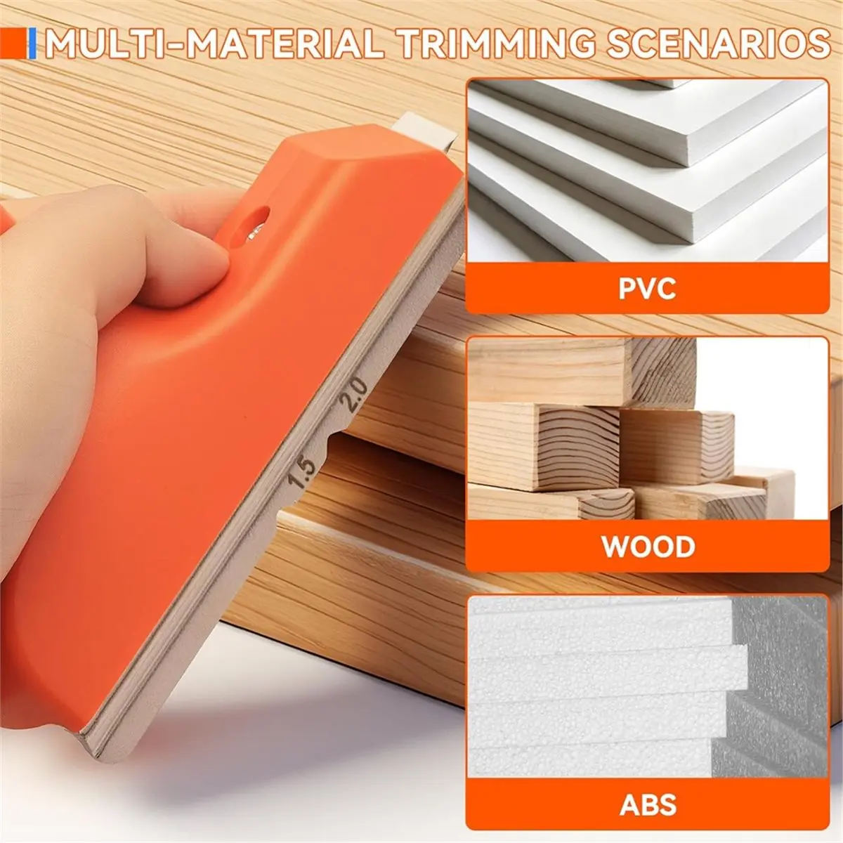 

Набор фрезеров для кромкооблицовки ABPO с эргономичной рукояткой, для шпона, ПВХ и АБС на прямых, изогнутых и скошенных кромках