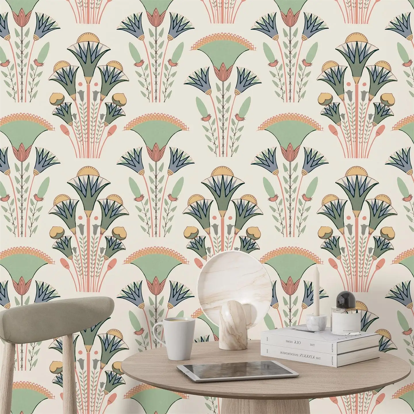 Customize any size mural retro art floral wallpaper French countryside floral wallpaper bedroom foyer Decorative wallpaper