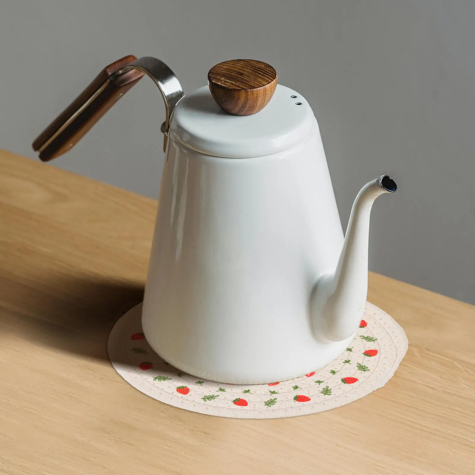 2 pezzi tovaglietta in cotone forma rotonda design intrecciato resistente al calore posate tovaglietta decorativa tovaglietta tavolo da pranzo arredamento articolo per la casa