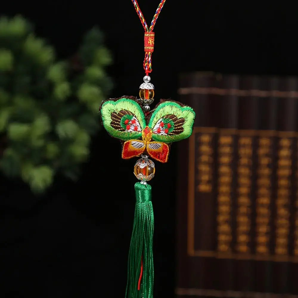 Ancient Style Butterfly Sachet Ornaments Embroidery Craft Handmade Dragon Boat Festival Mugwort Sachet Butterfly Shape