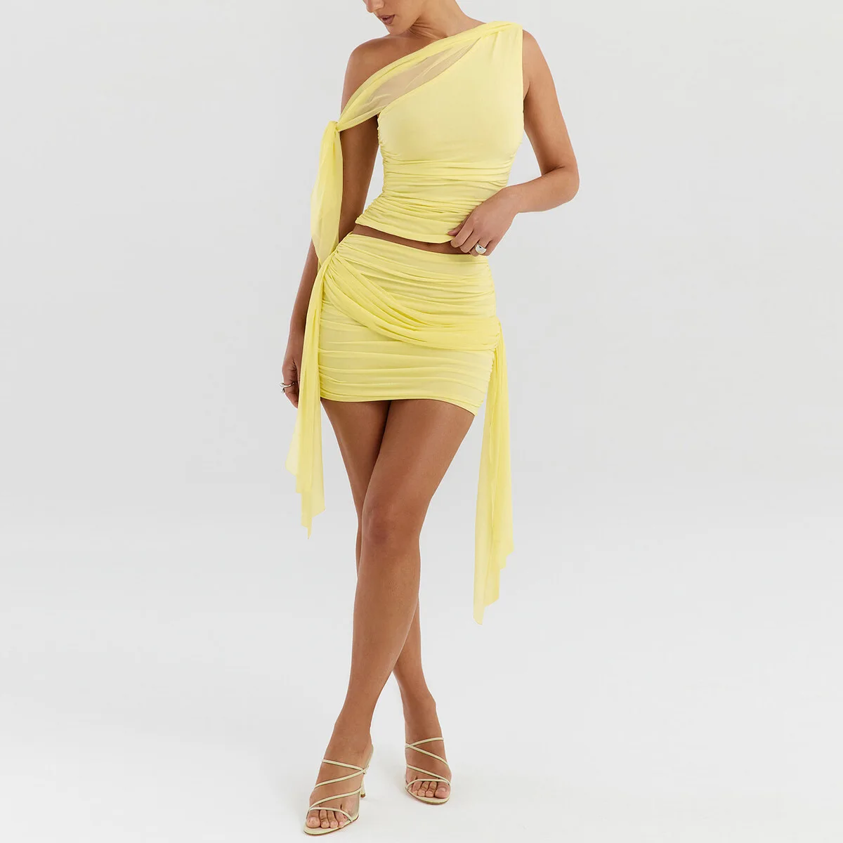 Bodycon-jurken Sexy vrouw Zomer Abstracte print Strandfestival Artistiek Expressief Creatief Meerkleurig Niet-representatief GF