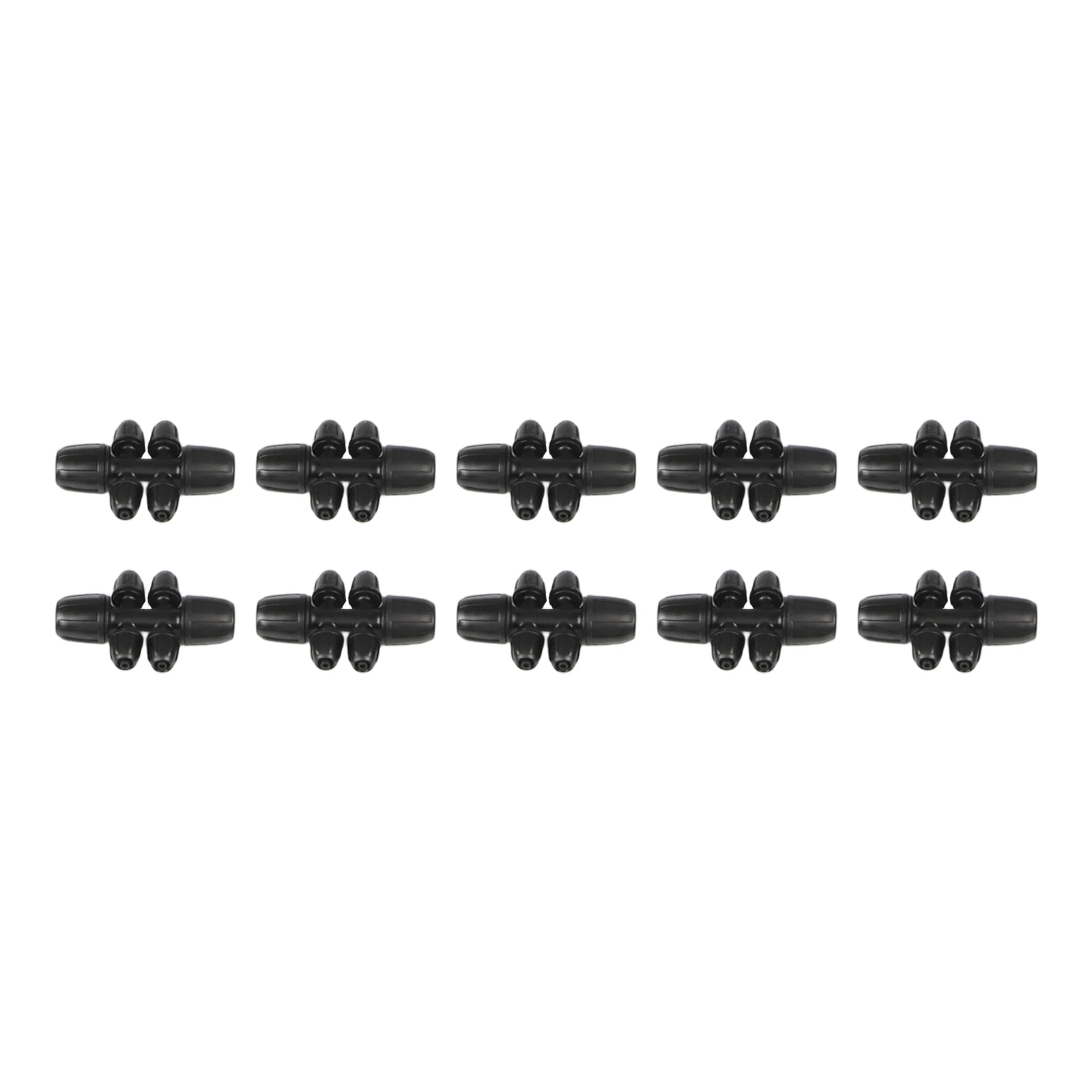6-Way Barbed Connector Barbed Lock Irrigation Connector Raised Beds Versatile Compatibility For 4 7mm Drip Line