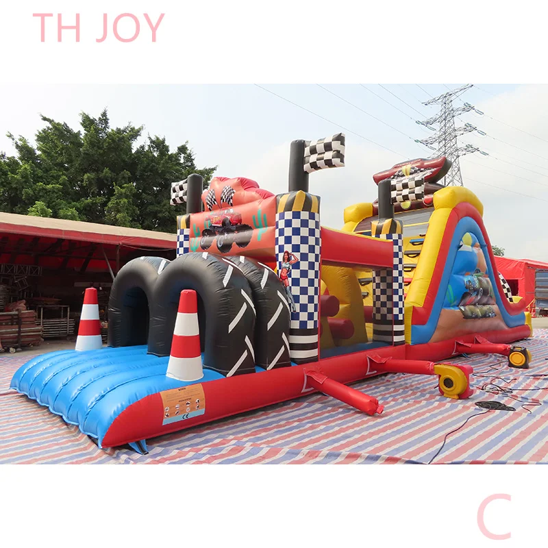 15x3m team work game inflatable obstacle course,giant commercial inflatable obstacle course games bouncy slides