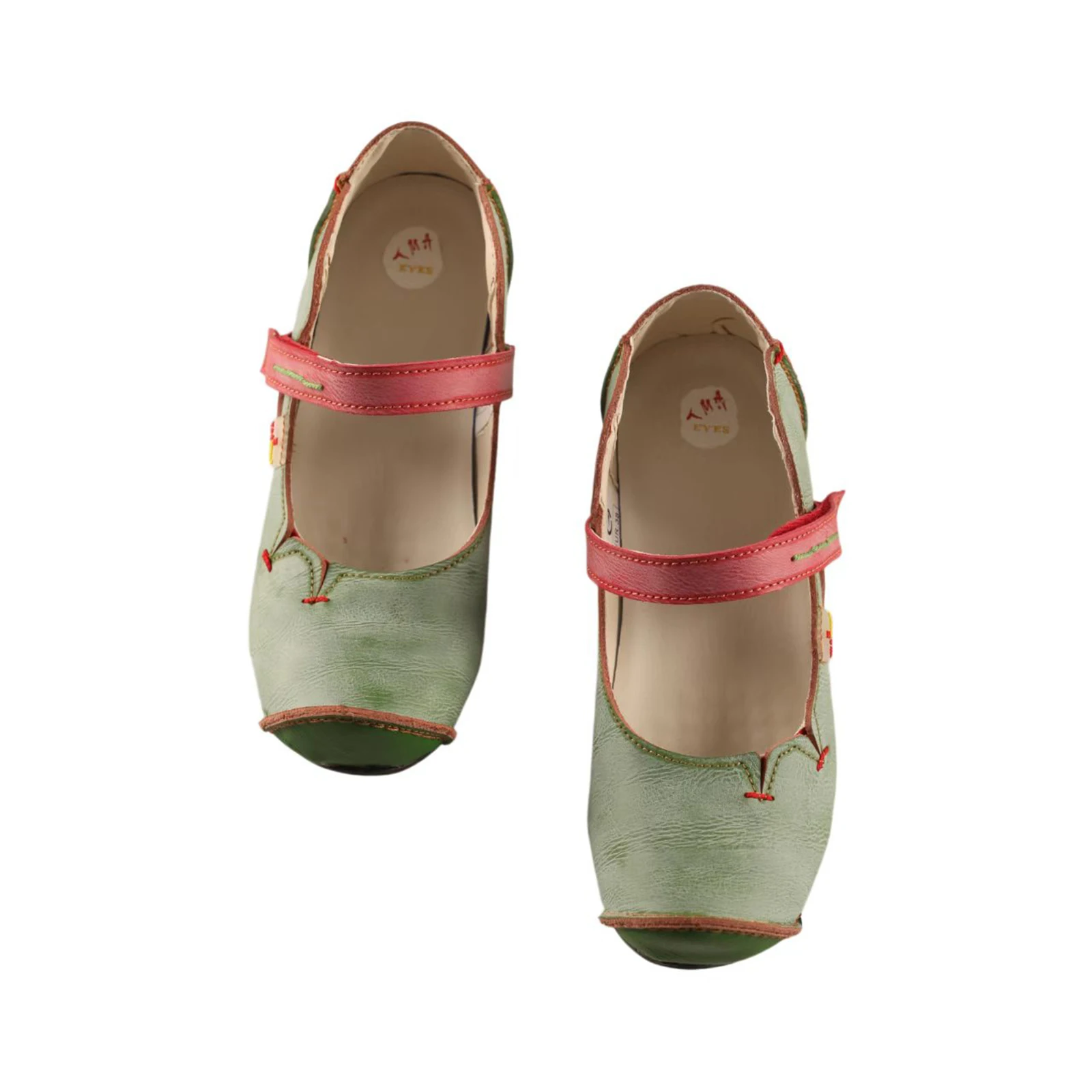 TMA EYES Gestreifte High-Heel-Plateau-Sandalen für Damen mit einzigartigem bootförmigem Design – Detail 2