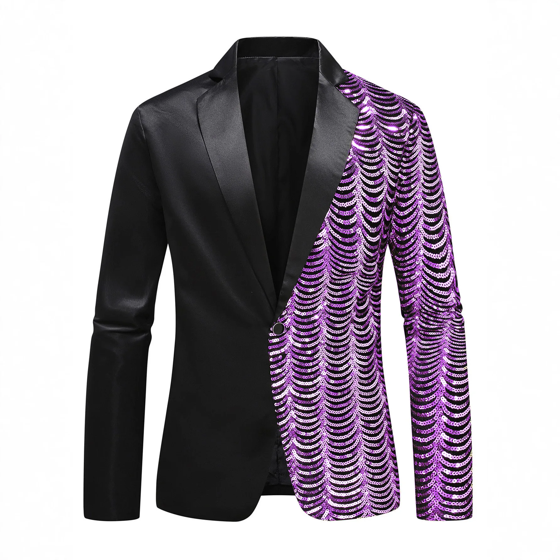 

Men's Suit Wave Sequins Shiny Jacket Banquet Party Wedding Suit Nightclub Party Style