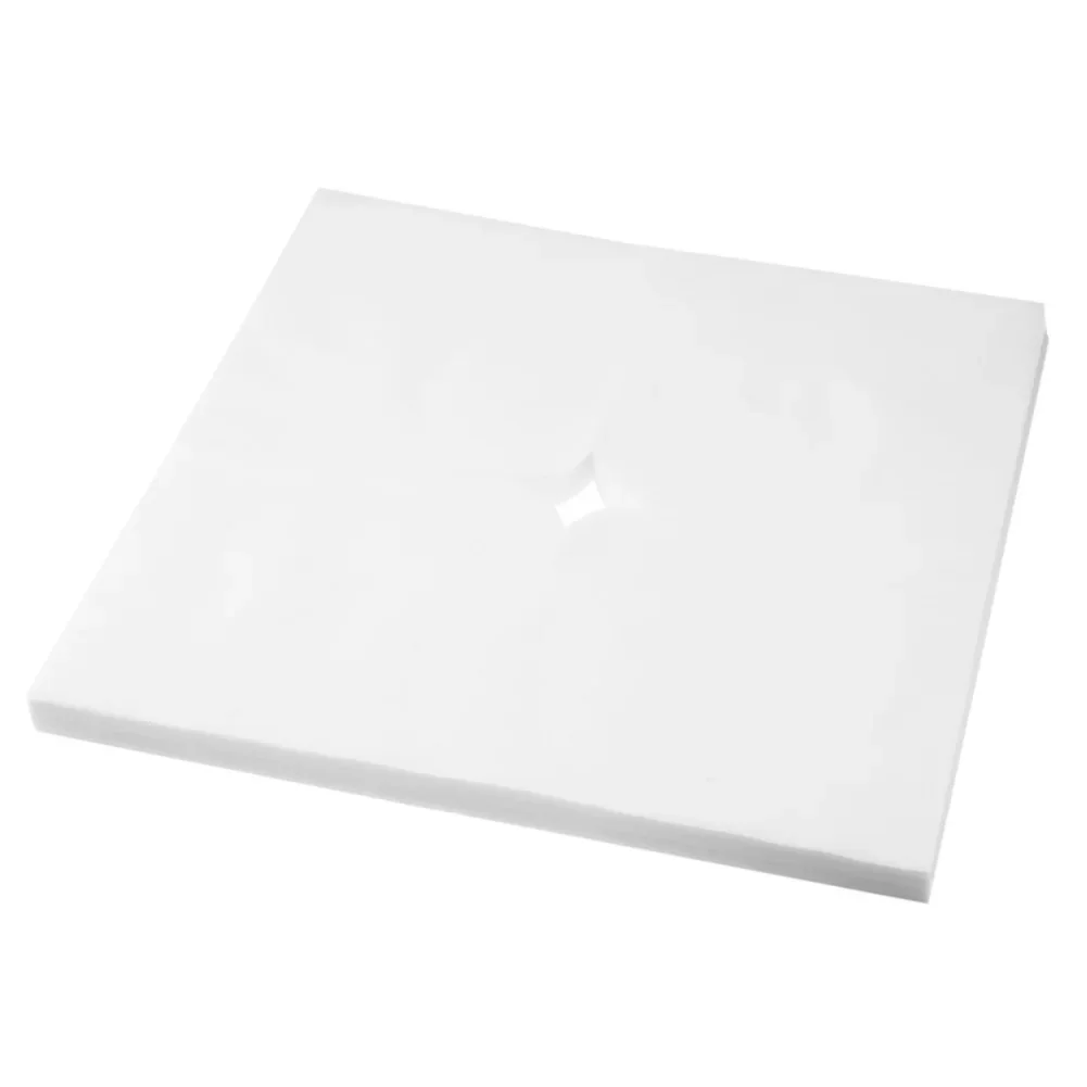 

100pcs Massage Table Face Hole Cover Non-woven Fabric Disposable Massage Bedside Pads Square Head Pads Folding for Salon Beauty