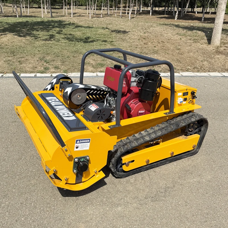 Customized Factory Sales Rotating Blade Remote Controlled All-Terrain Flail mower for Slope Gardens  Powered Mower