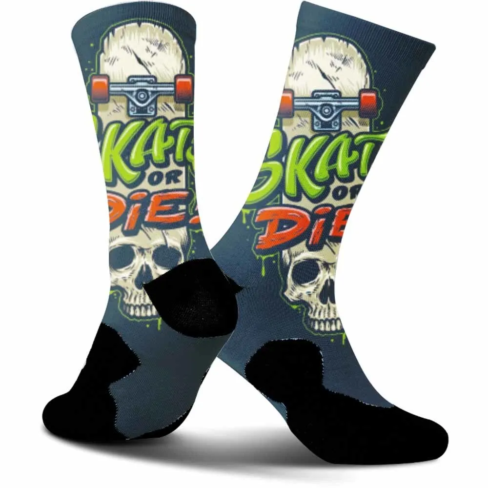 

2025 New! Skateboard Skull Cycling Socks – Trendy, Unisex, Sweat-Absorbent, Breathable & Durable
