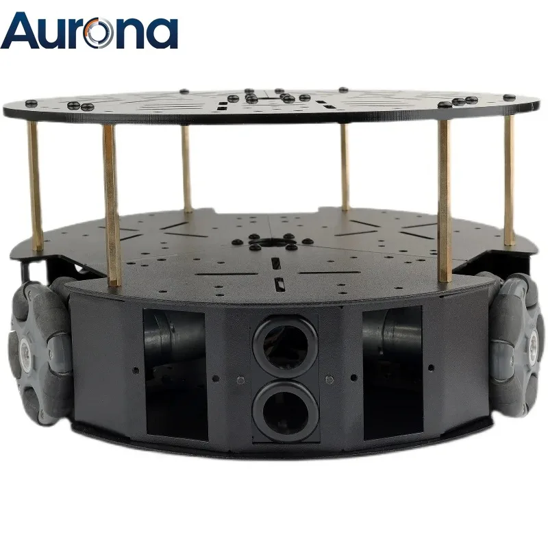 【Industrial】5kg Load 58mm Omnidirectional 3 Wheel Chassis With DC Motor 3WD Omni Mobile Robot Omni Robot Smart Car For Arduino R