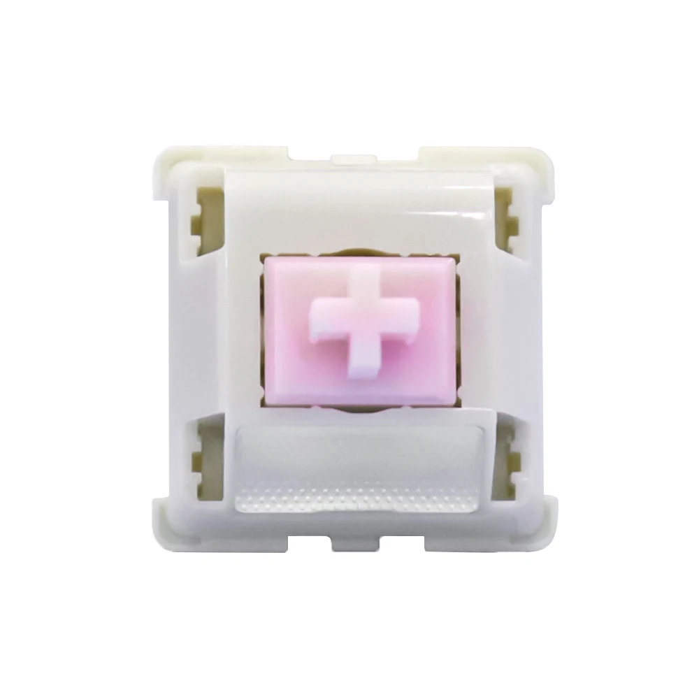 JWK  Jade Rabbit Linear Switch MX Switch for Mechanical Keyboard 60g 5pin SMD RGB Long Spring PC Nylon P3 Housing