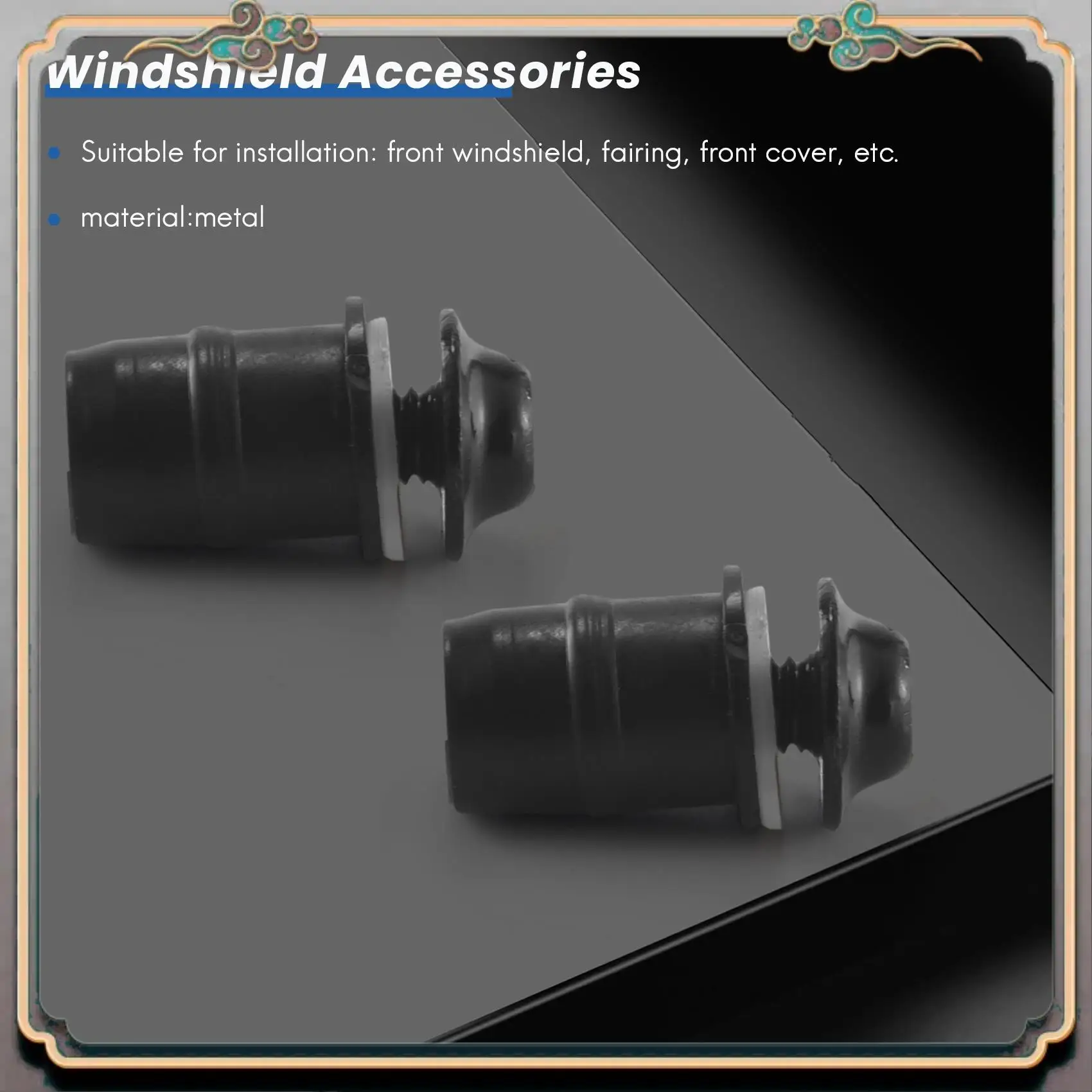 

Reliable-10Pcs/Set M5 Bolts Motorcycle Metric Rubber Well Nuts Windscreen Fairing Cowl Universal For Windshield Accessories