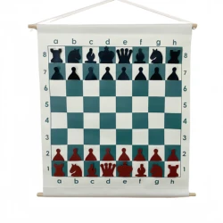 Wall Hanging Chess Demo Board 66cm - Chess Training Visual Aid, Chess Coaching Tool, Chess Teaching Board, Chess School Display