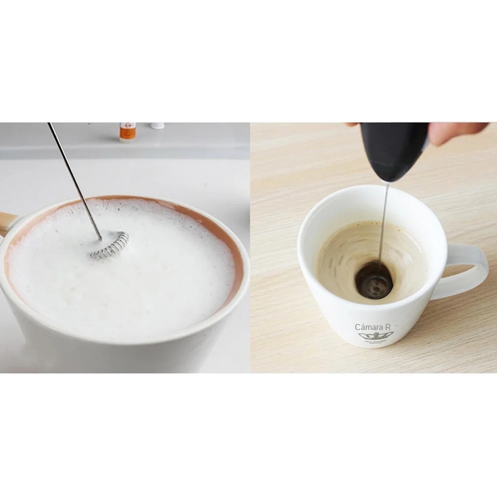 Hand Electric Milk Frother Automatic Rotary Egg Beater Coffee Cappuccino Creamer Whisk Frothy Blend Whisk Kitchen Mixer Stirrer