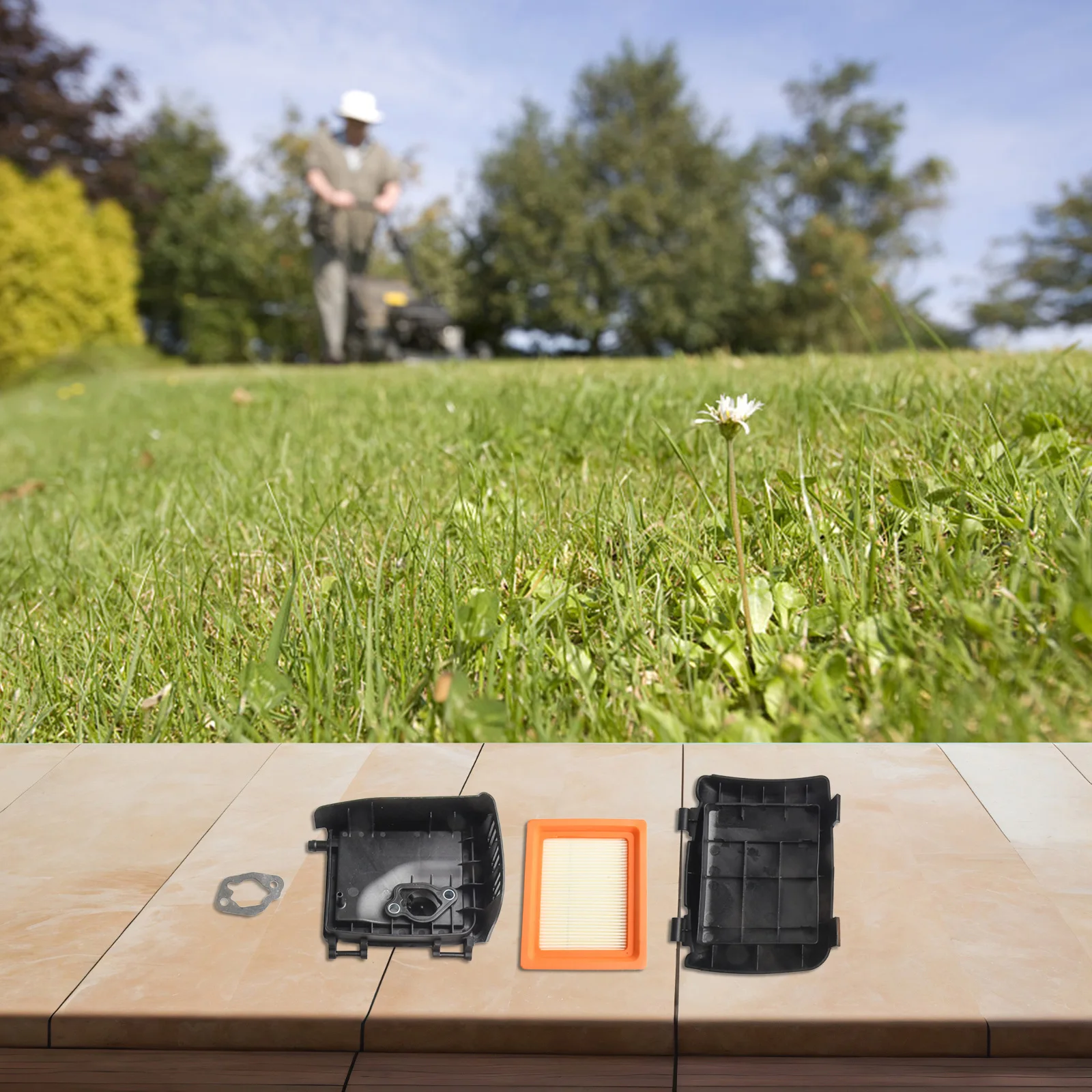 

Сменная деталь: основание крышки воздушного фильтра для газонокосилок, совместимое с различными моделями, включая 141043003s и другие.