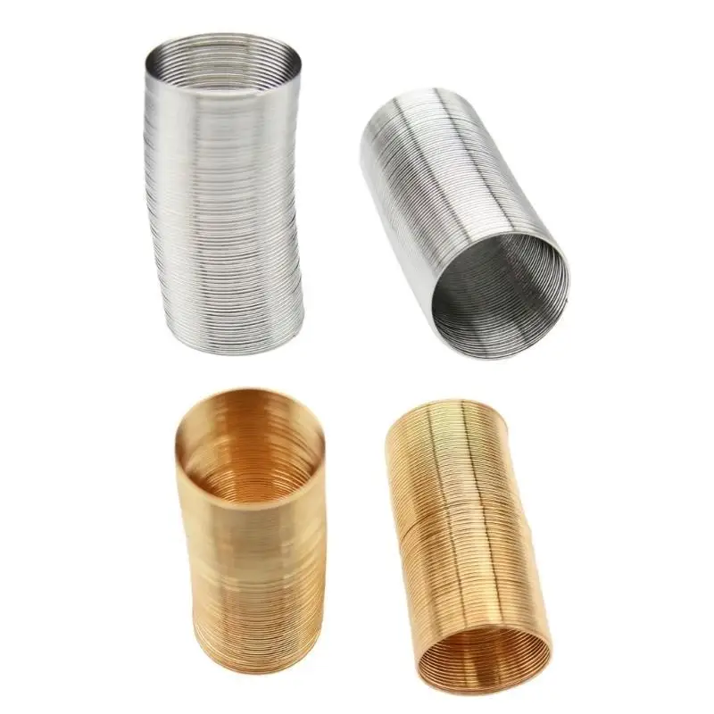 P9FE Set mit 4/6 einzigartigen Memory-Stahldrähten für handgefertigten Schmuck, 20 mm Durchmesser, Metall-Halsband – Detail 9