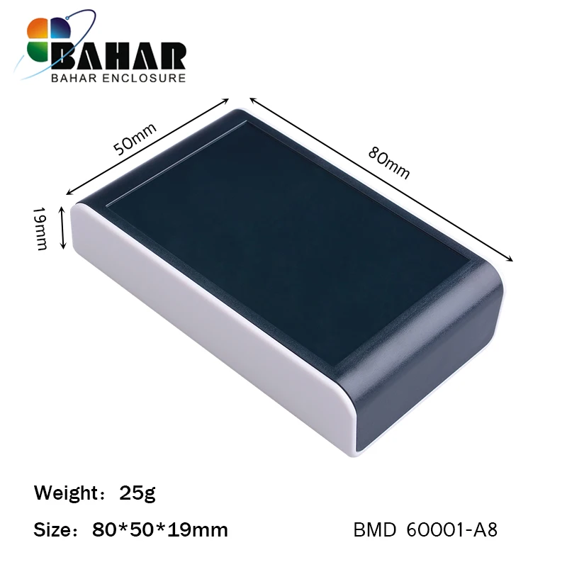ABS Plastic Electronic Enclosure Instrument Controller Housing Case, Customizable PCB Project Plastic Box BMD 60001-60003