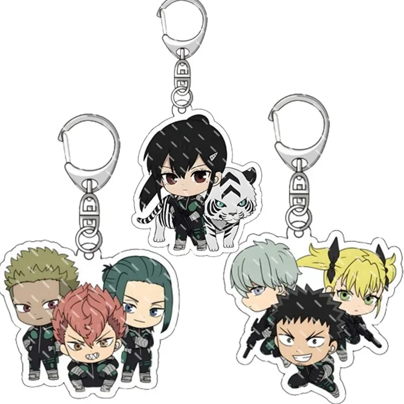 Kaiju No. 8 Acrylic Anime Pendant Keychains Toys Holder Car Key Chain Key Ring Accessories Mobile Phone Bag Hanging Gifts