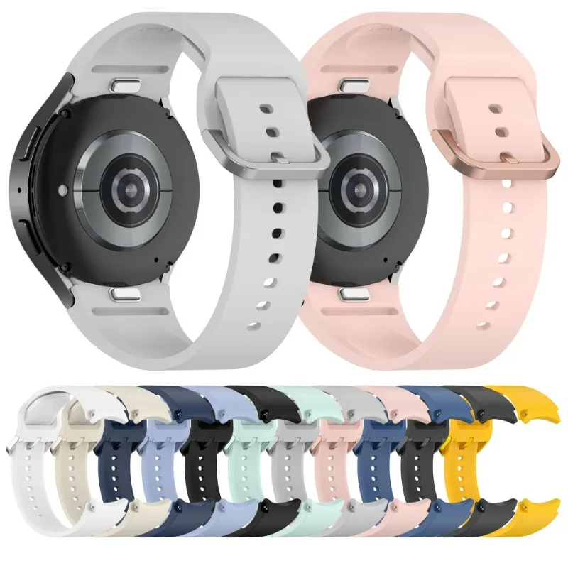 No Gaps 20mm Silicone Band For Samsung Galaxy Watch 6 4 classic 42mm 46mm 43mm 47mm Strap For Galaxy Watch 4 5 Pro 6 7 Watchband