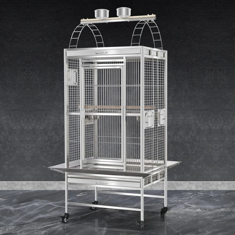 Bird Cage Grey Parrot Bird Cage Extra Large Stainless Steel Bird  Eclectic Parrot Breeding Large  SS801