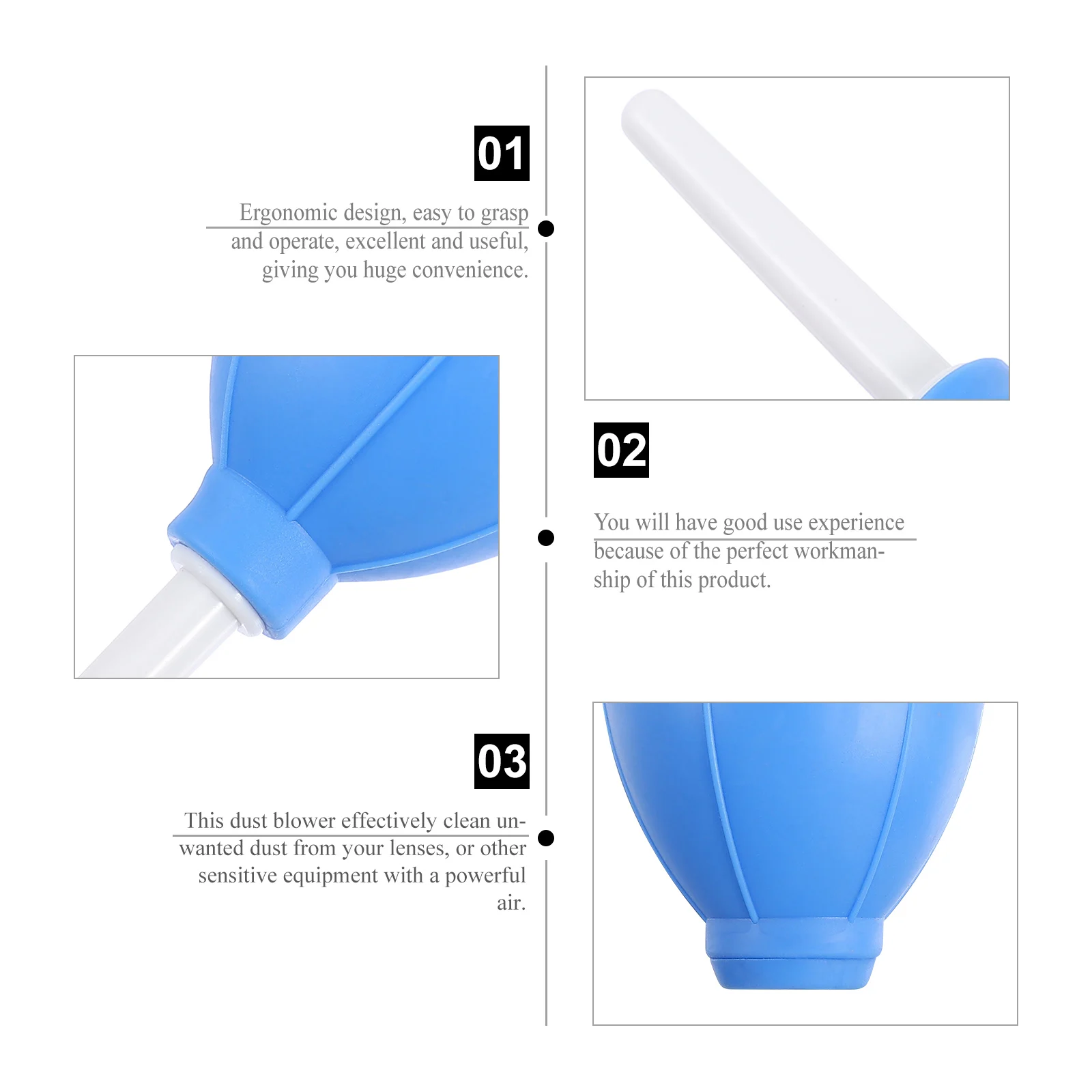 

2 Pcs Keyboard Skin Tiger Blowing Balloon Air Blower Dust Remover for Phone Cleaning Cleaner Blue