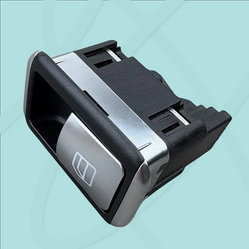 For Mercedes Benz A B C E Class GLA GLK GLE GLS CLA Window Lift Switch Electroplated Silver Power Glass Control Button 3
