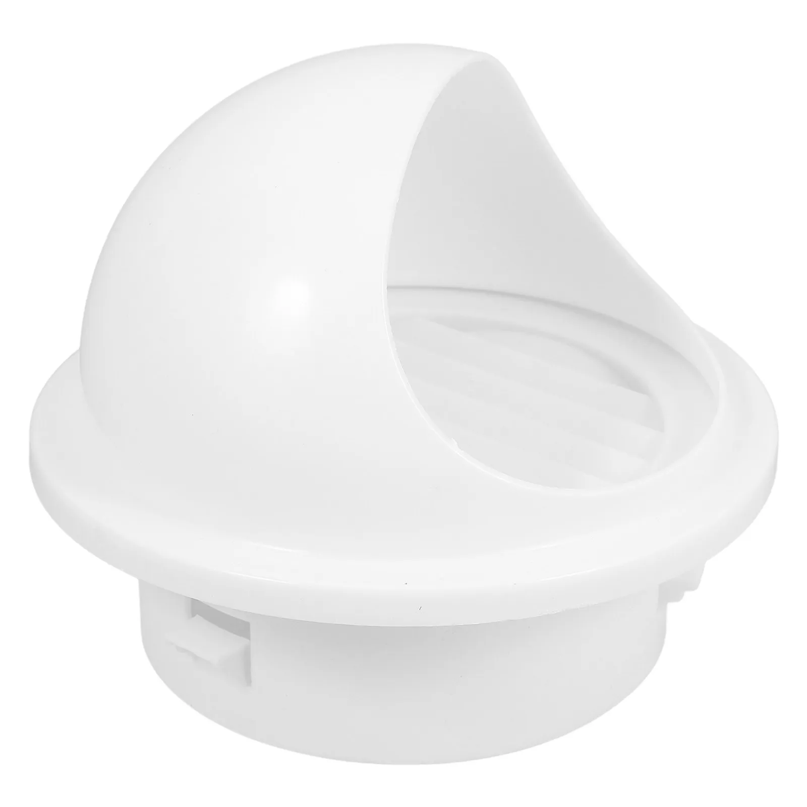 Plastic Dryer Vent Cover Round Ventilation Hood for Bathroom Exhaust Fan Outdoor Wall Installation Weatherproof