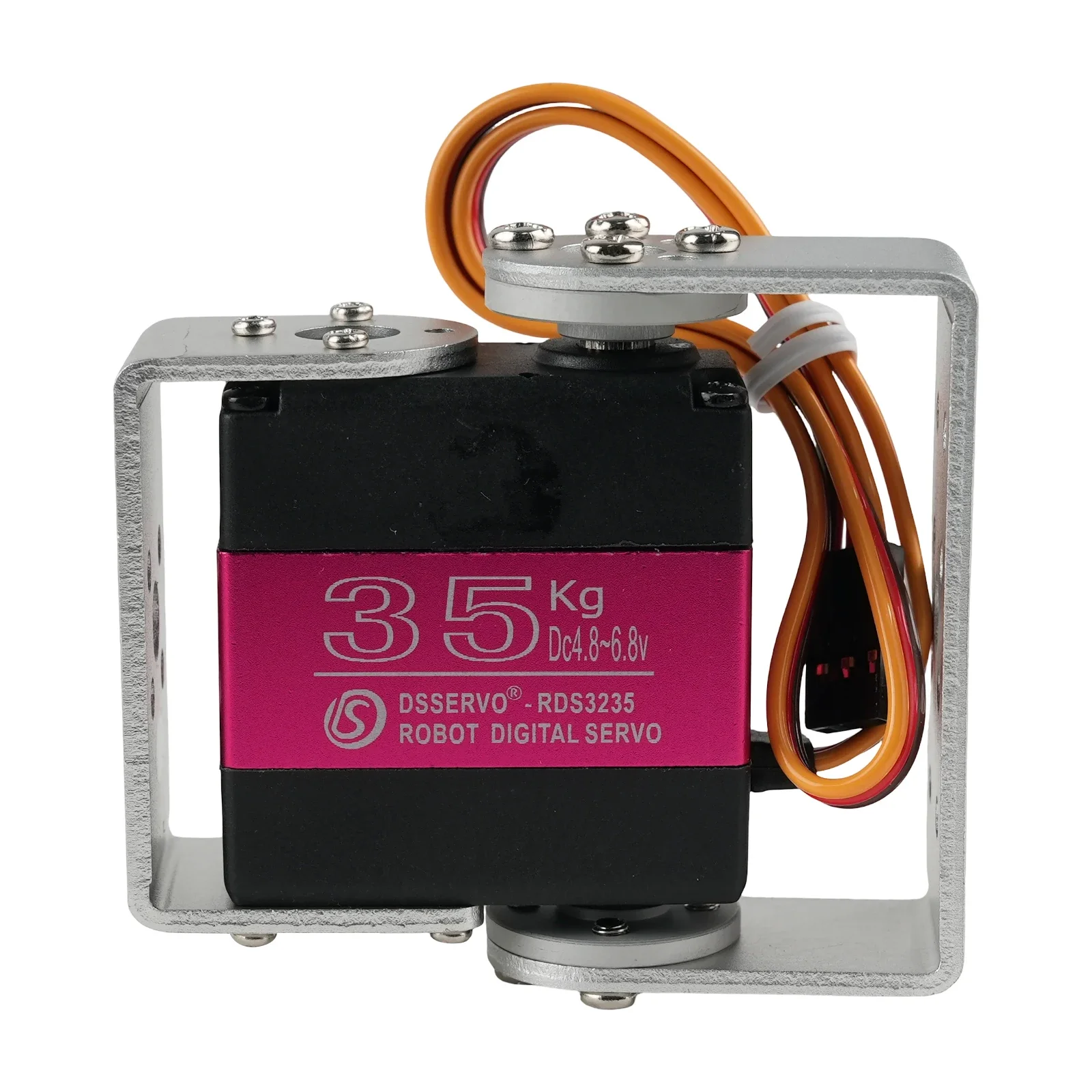 DIYmall 35KG Digital Servo Full Metal Gear High Torque Waterproof 180 270 Degree with U Mounting Bracket for RC Robot Arm