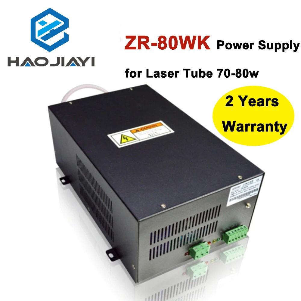 

HAOJIAYI ZR-80WK Laser Power Supply 80w for Co2 Laser Engraving and Cutting Machine