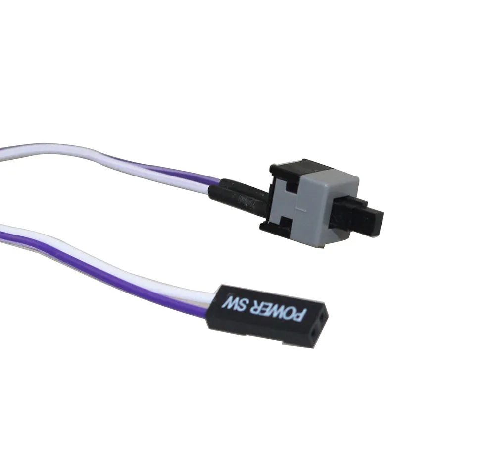50PCS I/O Reset Motherboard Cable Desktop Computer PC Case POWER Button SW Switch Power Cord  Re-starting  