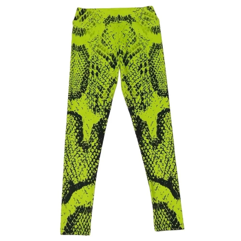 Serpentine Snake Print Leggings Seamless Peach Butt Tummy Control Trousers Body Shaper Butt Lifter Pilates Yoga Leggings Female
