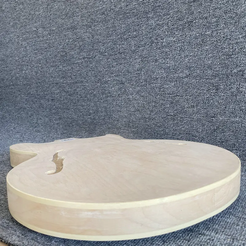 

LB040 Natural Maple Semi Hollowbody Unfinished Jazz Bass Body Genuine EPI 4 String Electric Bass DIY