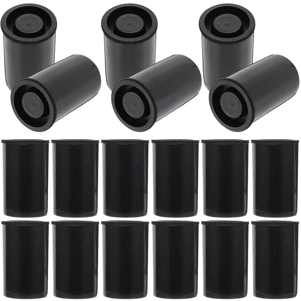 

50pcs Film Canisters Reusable Plastic Containers with Lids for Camera Film Storage Small Jars Protect Dust