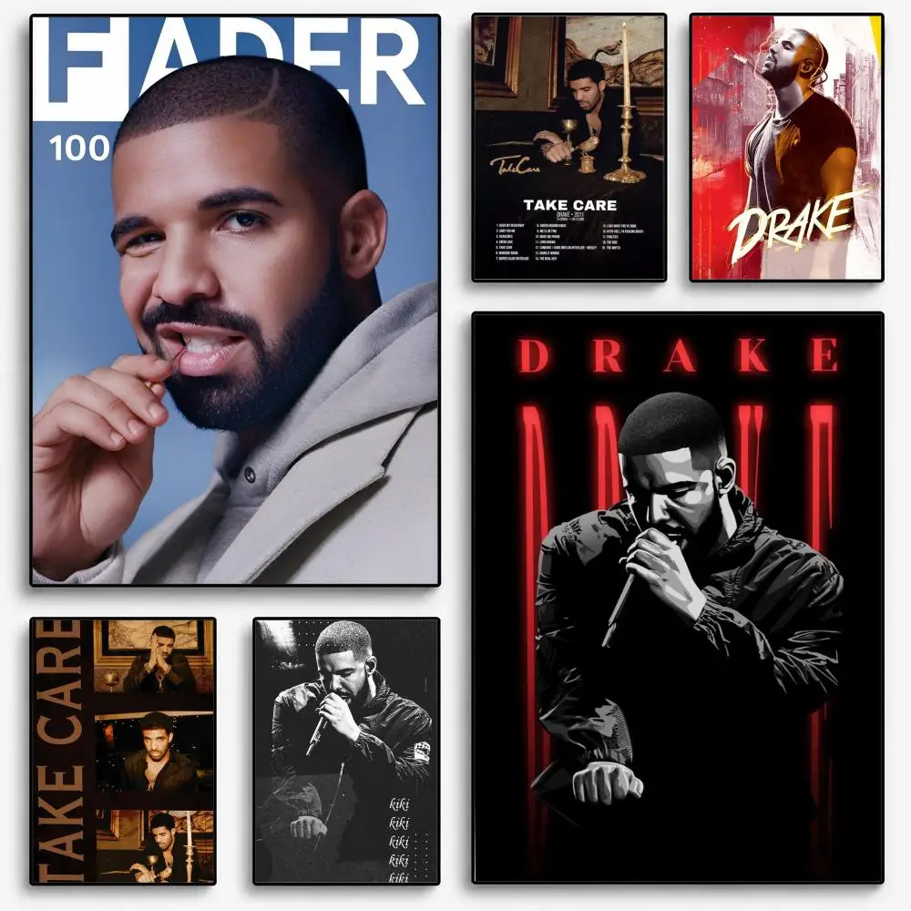 Drake rapper Poster Room Home Decoration Interior Wall Art Printing Garage Posters Gift