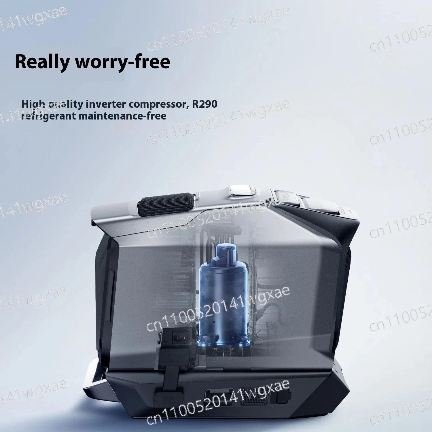 Solar Portable Air Conditioner Large Capacity Battery Cooling Heating For Car RV Outdoor Activities