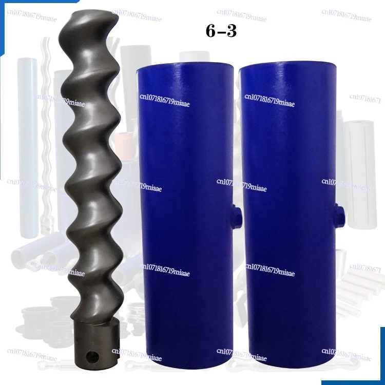Mortar spraying machine accessories screw pump screw rubber sleeve real stone paint D6-3 gypsum spraying machine stator rotor