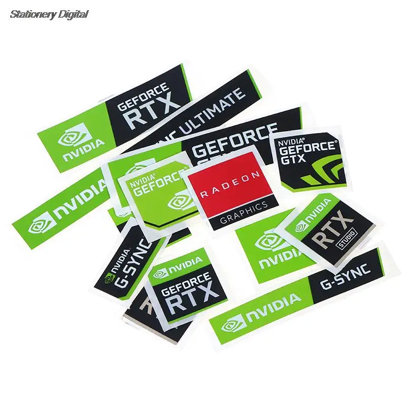 5pcs/set NVIDIA GTX GEFORCE Laptop Desktop Label Decorative Sticker