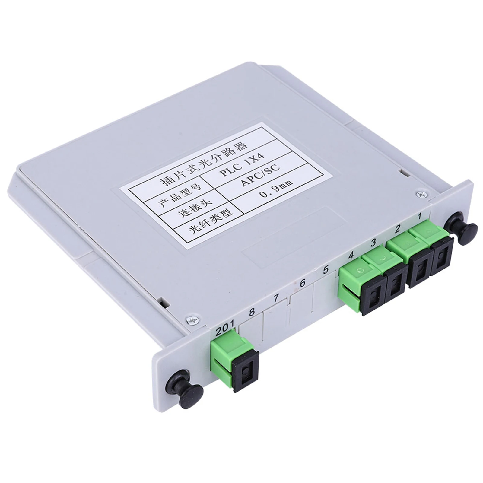 Blade Optical Splitter 1X4 Single Mode Blade PLC Optical Fiber Splitter SC APC Singlemode PLC Fiber Splitter alat pengkabelan rumah