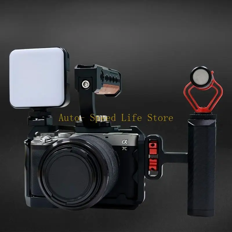 02DA JN-063 مقبض جانبي للكاميرا مقبض يسار يمين مع حامل برغي 1/4 "-20 للقفص #4