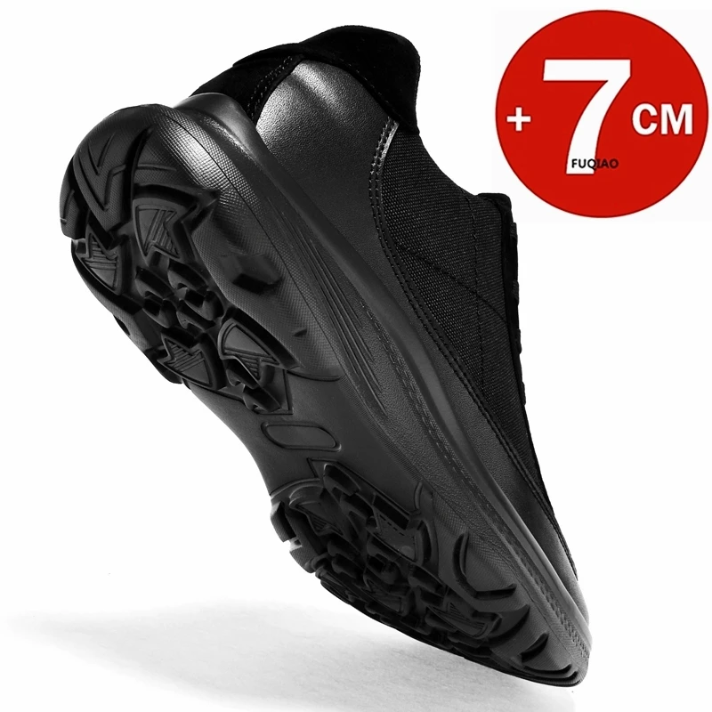 

Men Fashion Height Increasing Sneakers 7CM Invisible Lift Sport Shoes Comfort Breathable Lightweight Summer Elevator Shoes