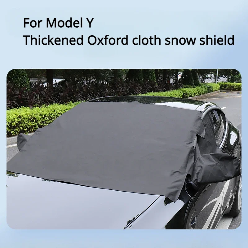 

For Tesla Model Y Front Windshield Cover Glass Shade Car Protect From Frost Snow Oxford Cloth Car Snow Shield Car Accessories