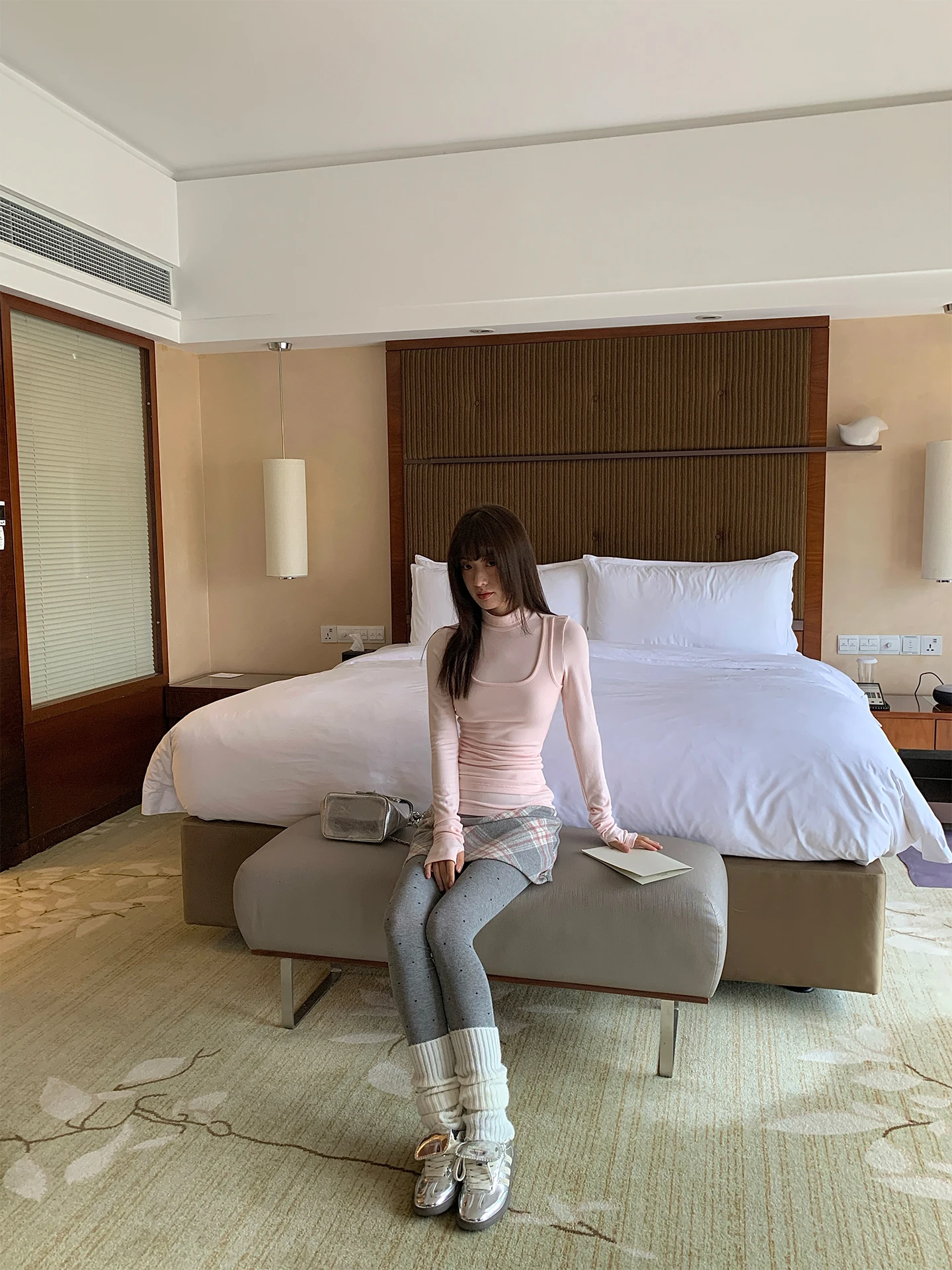 

Slim Fit Long Sve f High Collar Base irt Women's Autumn Winter Versatile Slimming T-irt 97 Color Fake Two...